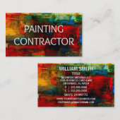 Carte de visite de l'entrepreneur en peinture (Devant / Derrière)
