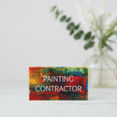 Carte de visite de l'entrepreneur en peinture (Debout devant)