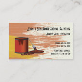 Carte de visite de l'entrepreneur en peinture prof (Devant)
