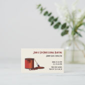 Carte de visite de l'entrepreneur en peinture prof (Debout devant)