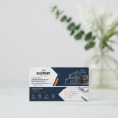 Carte de visite de l'entrepreneur en plans de cons (Debout devant)