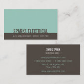 CARTE DE VISITE de l'entreprise :: bold block 9L (Devant / Derrière)