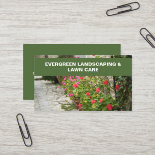 Carte de visite de l'entreprise d'aménagement pays