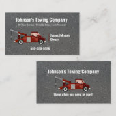 Carte de visite de l'entreprise de camion-remorque (Devant / Derrière)