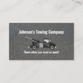 Carte de visite de l'entreprise de camion-remorque (Dos)