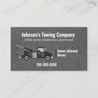 Carte de visite de l'entreprise de camion-remorque