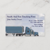 Carte de visite de l'entreprise de camionnage de c (Devant)