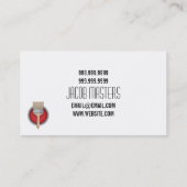 Carte de visite de l'entreprise de construction de (Dos)