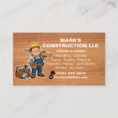 Carte de visite de l'entreprise de construction De (Devant)