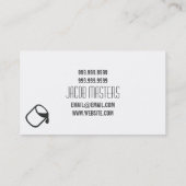 Carte de visite de l'entreprise de construction de (Dos)