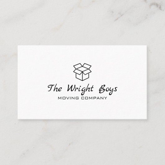 Carte de visite de l'entreprise de déménagement pr (Devant)