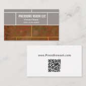 Carte de visite de l'entreprise de lavage de press (Devant / Derrière)