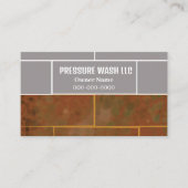 Carte de visite de l'entreprise de lavage de press (Devant)