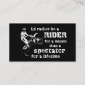 Carte de visite de l'entreprise de moto cross Ride (Dos)