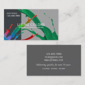 Carte de visite de l'entreprise de peinture profes (Devant / Derrière)