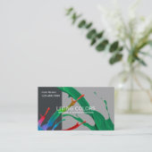 Carte de visite de l'entreprise de peinture profes (Debout devant)