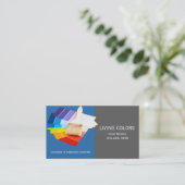 Carte de visite de l'entreprise de peinture profes (Debout devant)