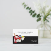 Carte de visite de l'entreprise de peinture profes (Debout devant)