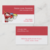 Carte de visite de l'entreprise de peinture profes (Devant / Derrière)