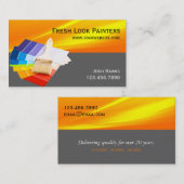 Carte de visite de l'entreprise de peinture profes (Devant / Derrière)