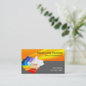 Carte de visite de l'entreprise de peinture profes (Debout devant)