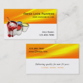 Carte de visite de l'entreprise de peinture profes (Devant / Derrière)