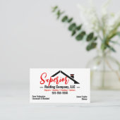 Carte de visite de l'entreprise de toiture (Debout devant)