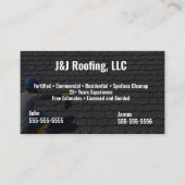 Carte de visite de l'entreprise de toiture (Devant)