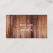 Carte de visite de l'entreprise d'installation de (Dos)
