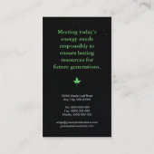 Carte de visite de l'environnement (Dos)