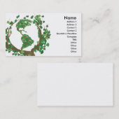 Carte de visite de l'environnement d'arbre du (Devant / Derrière)