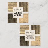 carte de visite de l'équipe de bois (Devant / Derrière)