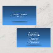 Carte de visite de l'espace bleu (Devant / Derrière)