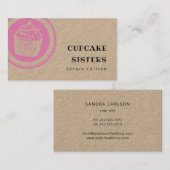 carte de visite de l'estampille russe en rose de c (Devant / Derrière)