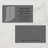 Carte de visite de l'état de l'Indiana look de pie (Devant / Derrière)