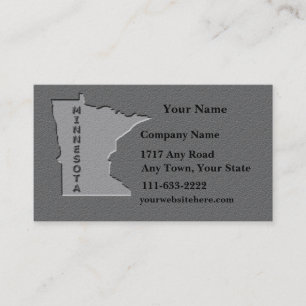 Carte de visite de l'État du Minnesota aspect pier