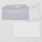 carte de visite de lever de soleil de bluebonnet (Devant / Derrière)
