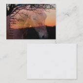 Carte de visite de lever de soleil de colt de (Devant / Derrière)