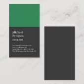 Carte de visite de l'expert-conseil en gris de la  (Devant / Derrière)