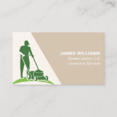 Carte de visite de l'herbe de soins de la pelouse (Devant)