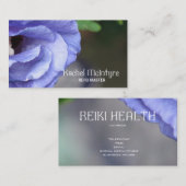 Carte de visite de l'Hibiscus bleu de Reiki (Devant / Derrière)