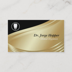 Carte de visite de l'Hygiéniste dentaire Black Go