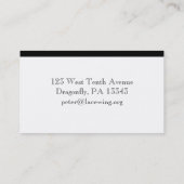 Carte de visite de libellule (Dos)