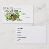 Carte de visite de libellule (Devant / Derrière)