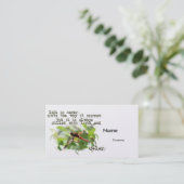 Carte de visite de libellule (Debout devant)