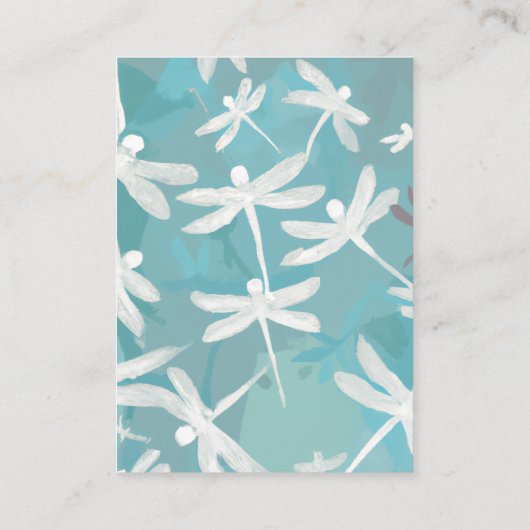 Carte de visite de libellules (Dos)