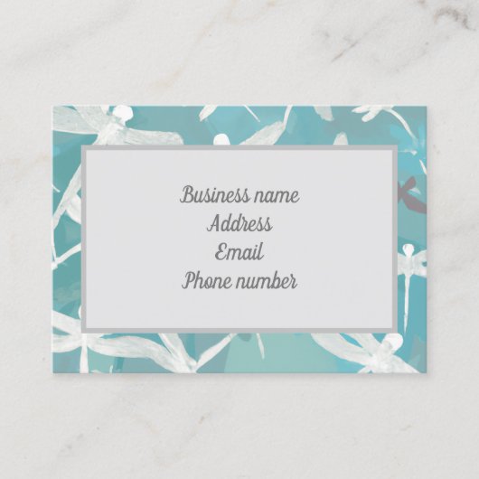 Carte de visite de libellules (Devant)