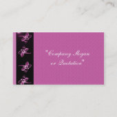 Carte de visite de libellules magenta (Dos)