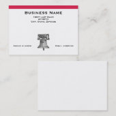 Carte de visite de Liberty Bell (Devant / Derrière)