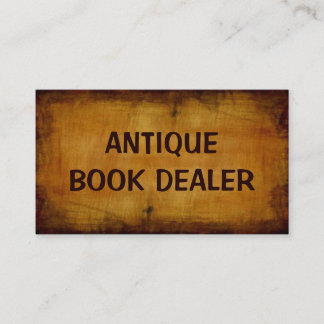 Carte de visite de libraire de livres anciens